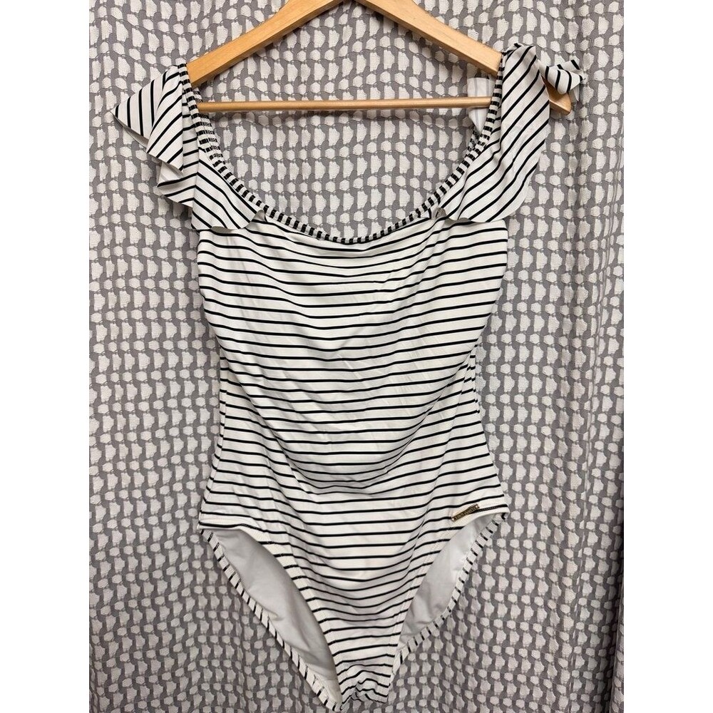 Vince Camuto Striped One-Piece Swimsuit